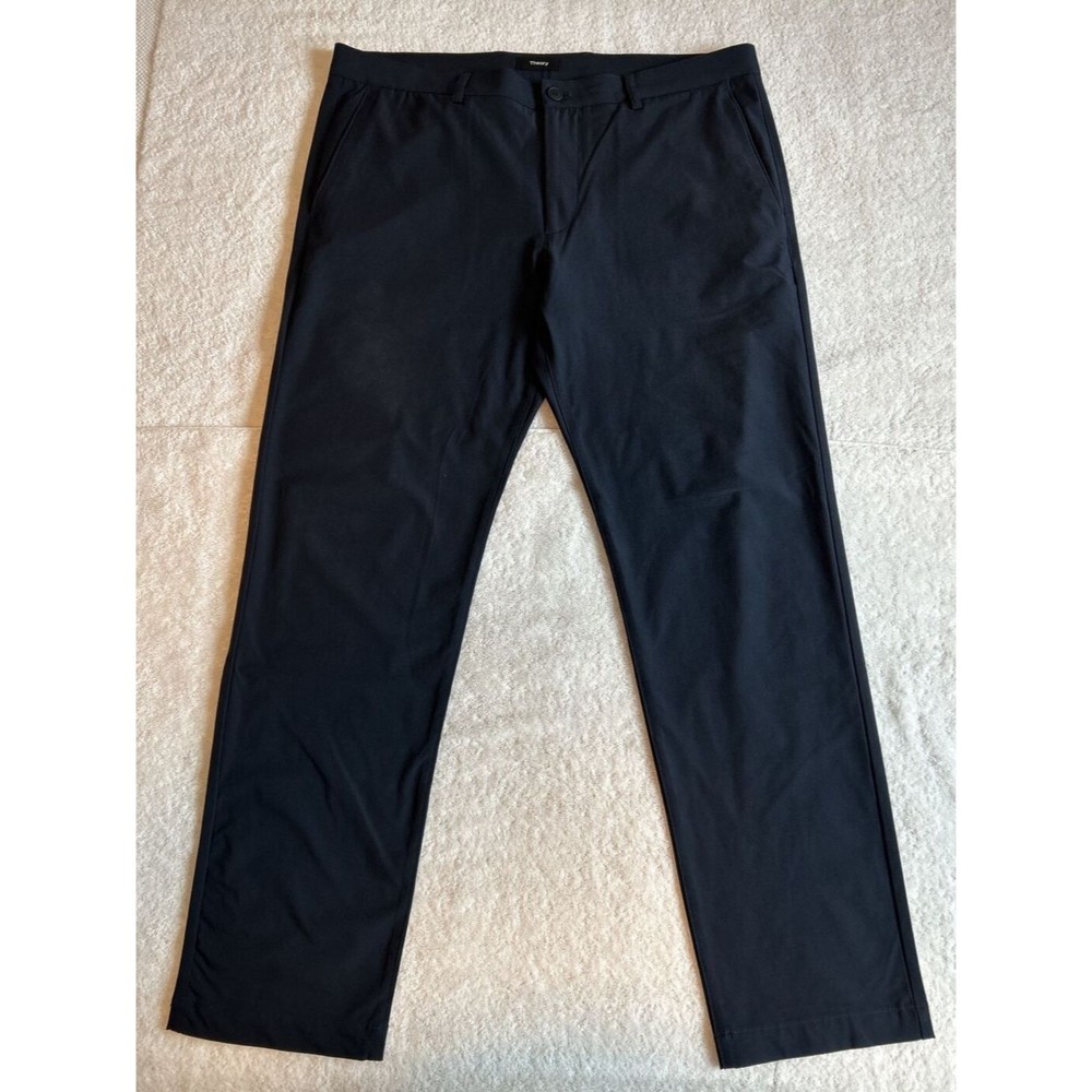 Theory Mens Zaine SW Active Nylon Neoteric Technical Pants Navy 36x33 $235